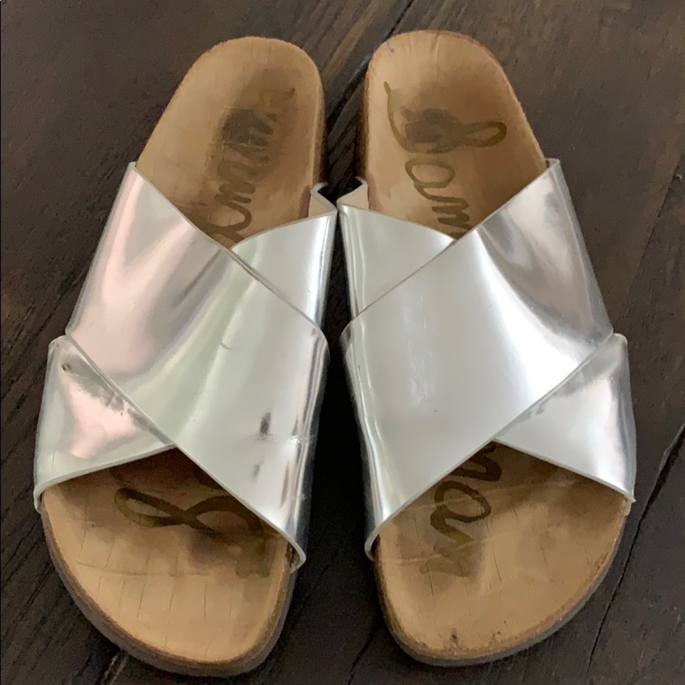 Sam Edelman silver sandals